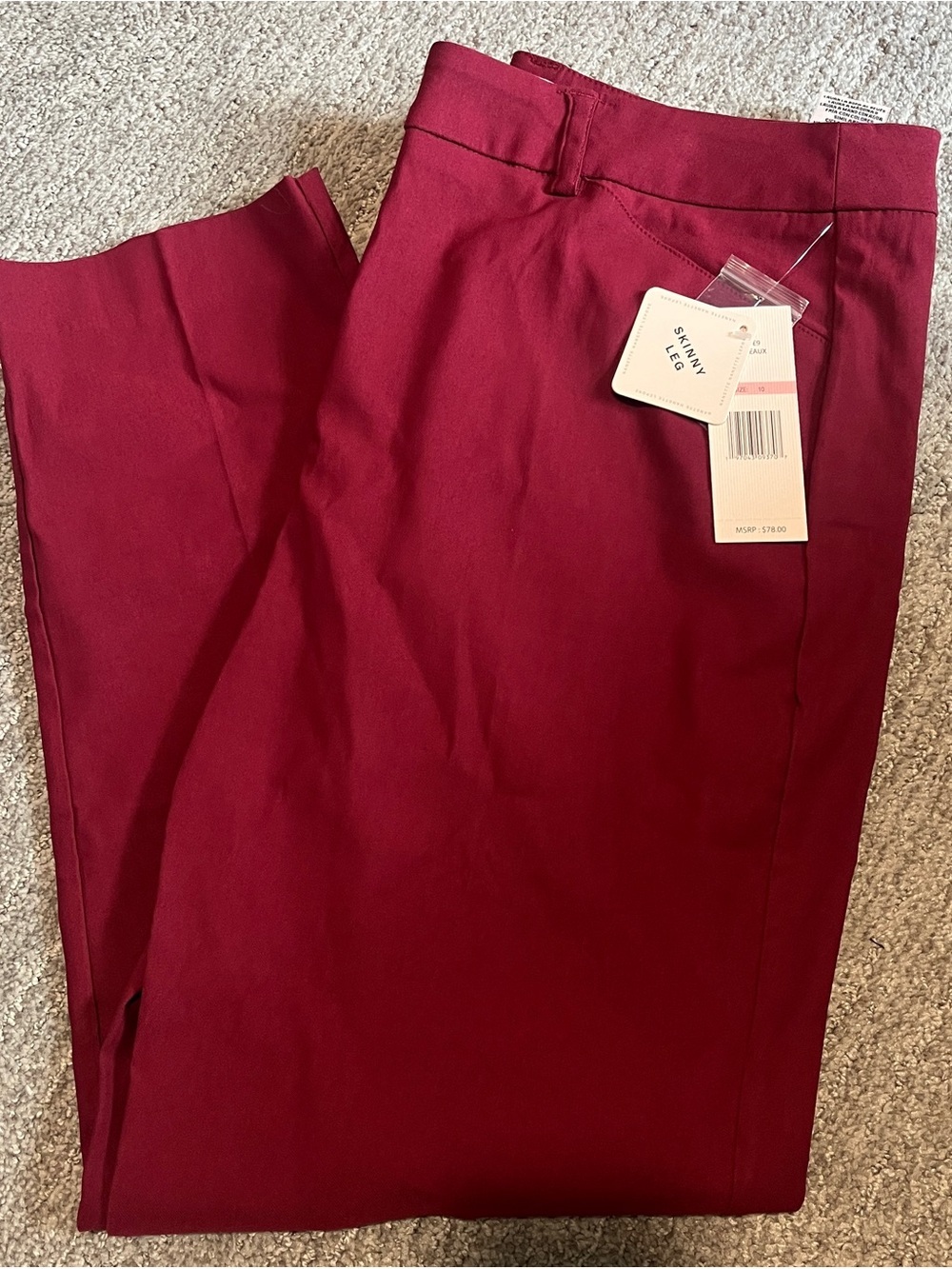 Nanette Lepore Freedom Stretch Flattering Pant W/Slit Back Pockets 10 1540/bb6-2
